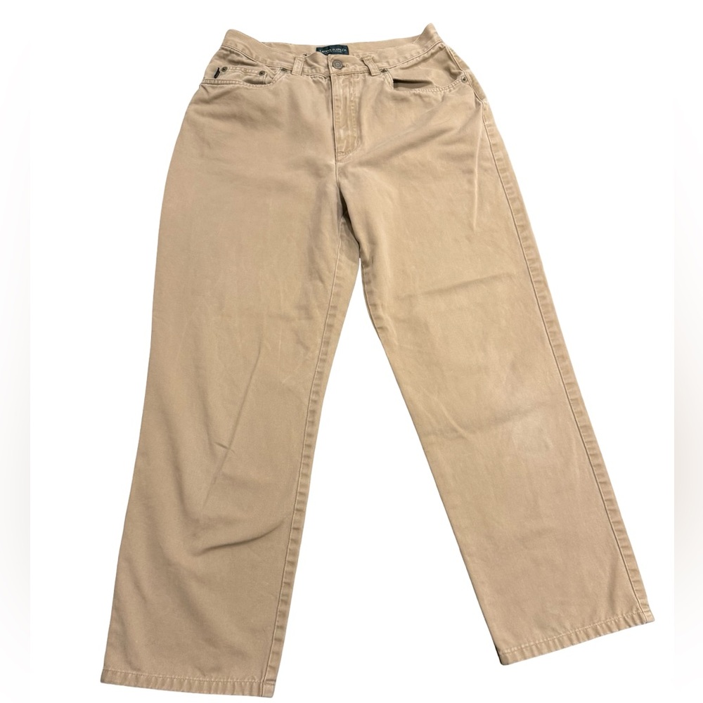 Lauren Jeans Co Ralph Lauren Khaki Chino Pants Womens 6 Straight Leg Classic